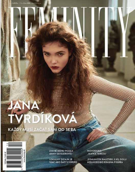 Jana Tvrdíková na titulke nového zimného magazínu Feminity