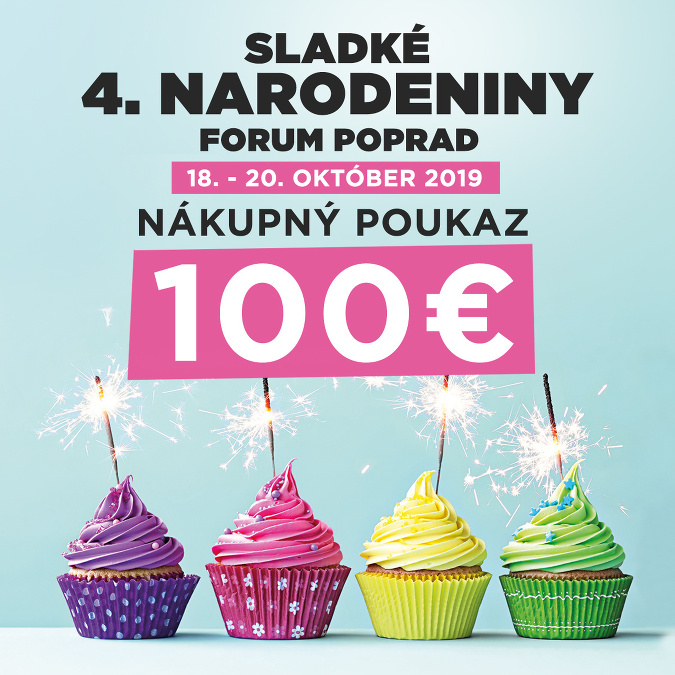 Nákupné centrum Forum Poprad oslávuje 4. narodeniny