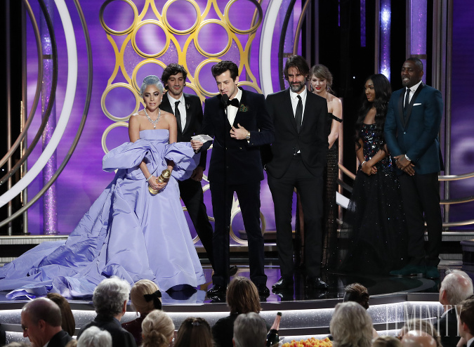 Lady Gaga počas odovzdávania cien Golden Globe Awards 2019