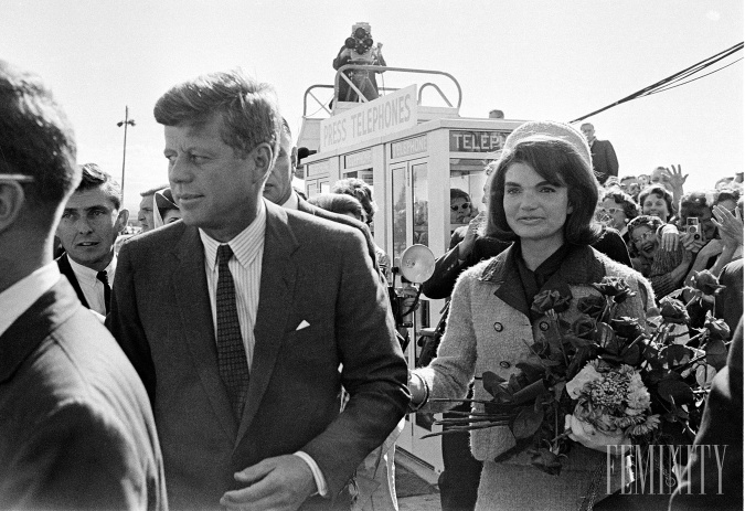 Bývalý americký prezident J.F. Kennedy s manželkou Jackie