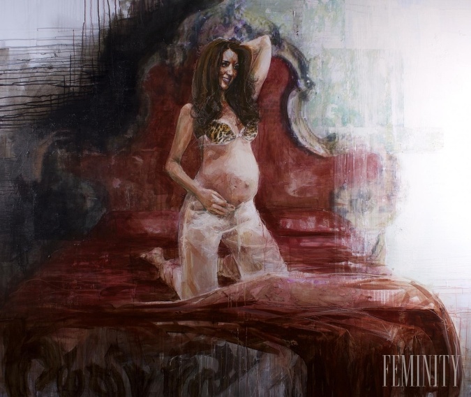 Obraz od umelca Nicka Lorda, ktorý namaľoval tehotnú Kate Middleton