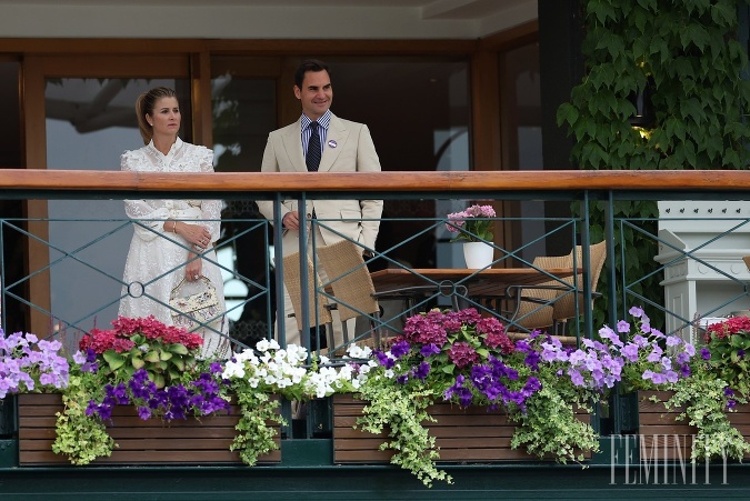 Manželia Federerovci sa zúčastnili najprestížnejšieho tenisového turnaja Wimbledon