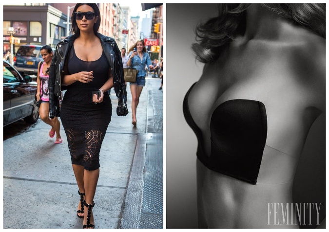Kim Kardashian má rada podprsenky s hlbokým výstrihom, ktoré vyrába aj slávna značka Victoria's Secret