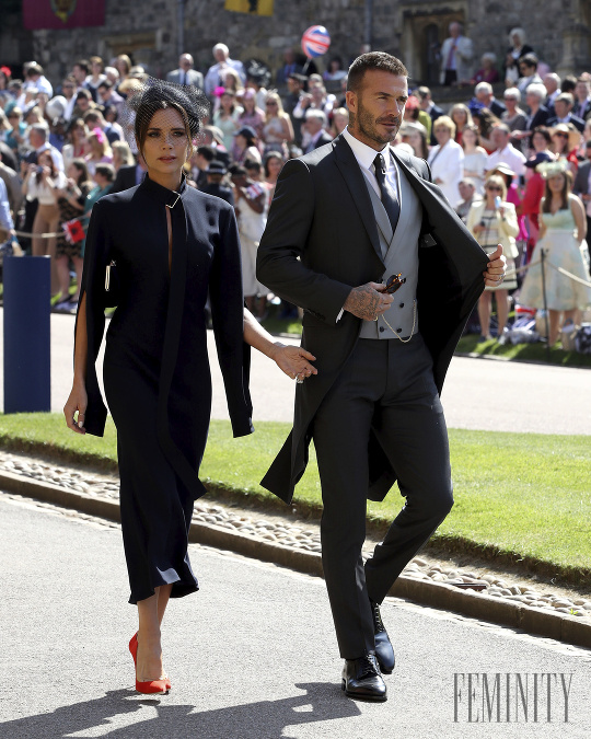 Beckhamovci si držia svoj status ikon aj na svadbe Meghan Markle a princa Harryho