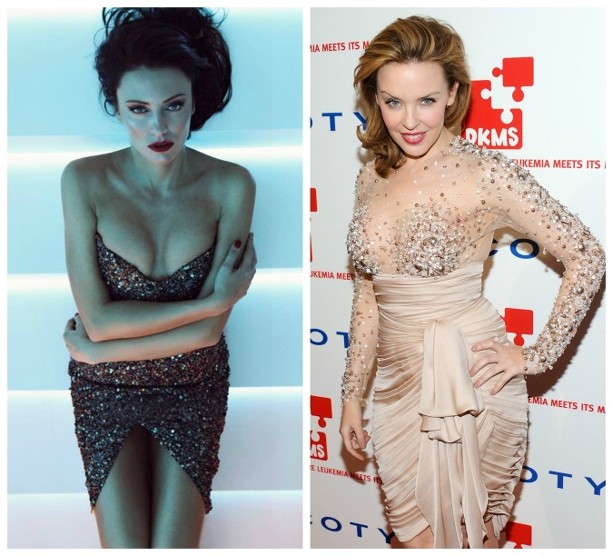 Napadlo vám, že naša modelka Magdaléna Šebestová je priam kópiou austrálskej speváčky Kylie Minogue?