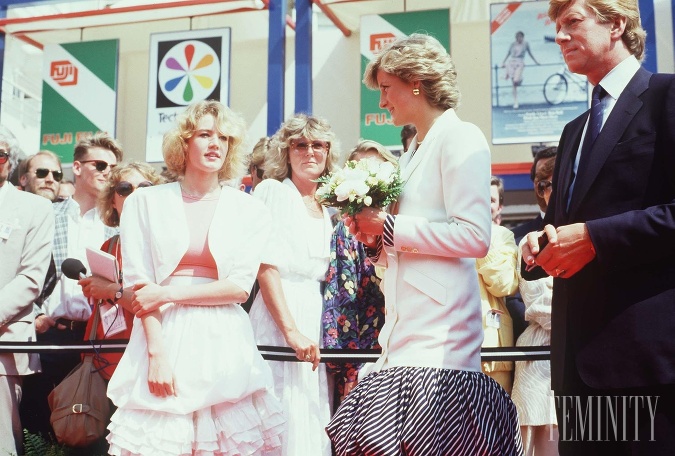V roku 1987 sa princezná Diana zúčastnila po boku princa Charlesa 40-tho filmového festivalu v Cannes. Boli tam na desať hodinovej návšteve. 