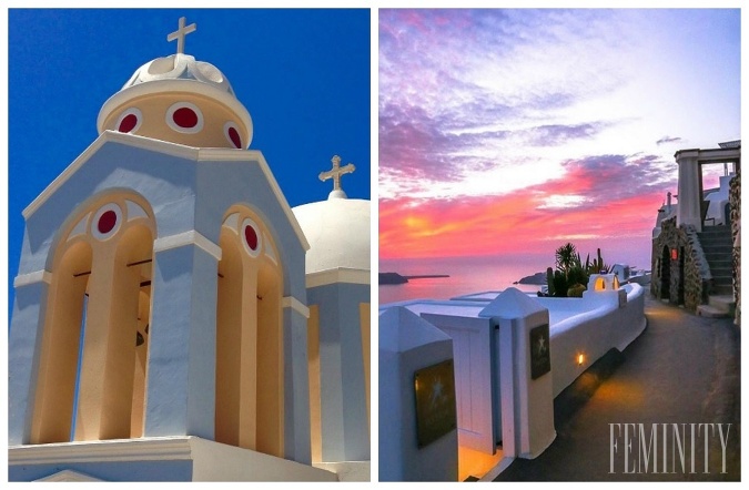 Grécke mestečko Santorini je vo svete známe ako jedno z najromantickejších