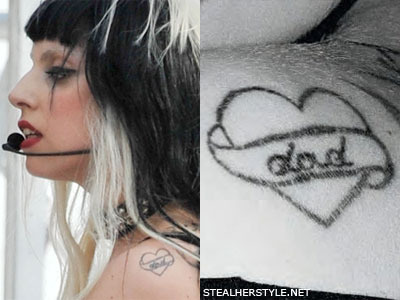 Lady Gaga, tetovanie, otec, láska