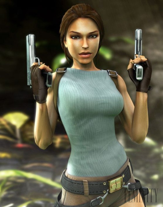 Fiktívna postava Lara Croft v počítačovej hre Tomb Raider