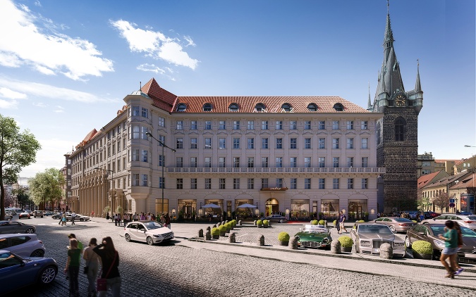 Päť hviezdičkový Andaz Prague nájdete na Senovážnom námestí, v pamiatkovo chránenej budove bývalého Cukrovarníckeho paláca