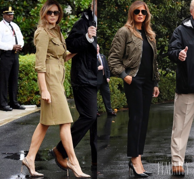 Prvá dáma USA Melania Trump vyzerá aj v cargo štýle žensky