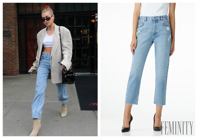 Populárne sú aj varianty tzv. mom jeans, ktoré majú dĺžku asi po lýtka a jemný nadnesený štýl