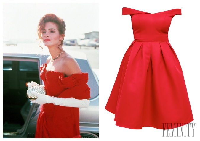 Doslova najkrajšie červene šaty mala na sebe Julia Roberts v Pretty Woma