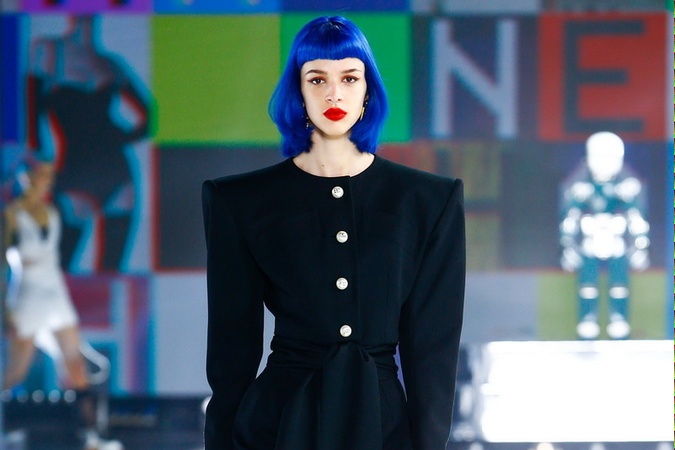 Katarína počas fashion show Dolce & Gabbana