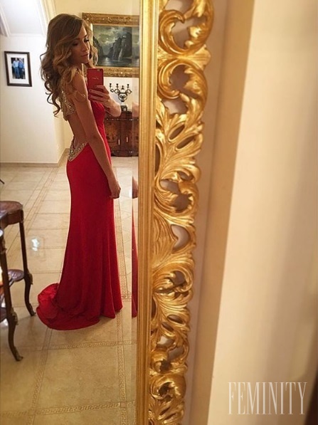 Miss Sympatia 2016 v krásnych červených šatách