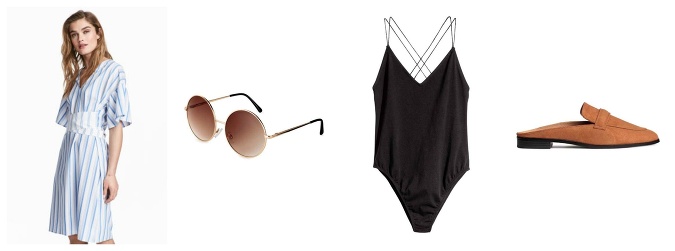 Plážové šaty, slnečné okuliare a jednodielne plavky sú základnou výbavou na leto