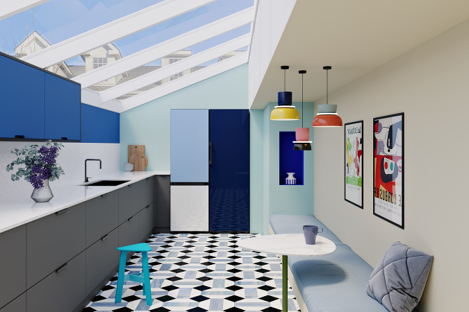 Chladnička Samsung Bespoke vnesie do vašej kuchyne farby a zároveň škandinávsky minimalizmus