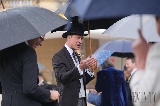 Princ William sa podelil na nedávnej záhradnej párty v Buckinghamskom paláci o osobnejšie detaily zo  života jeho dvoch synov. 