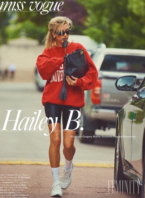 Parížsky Vogue prišiel s inšpiráciou v podobe športových outfitov nadčasovej lady Di, ktorú dokonale stvárnila Hailey Bieber