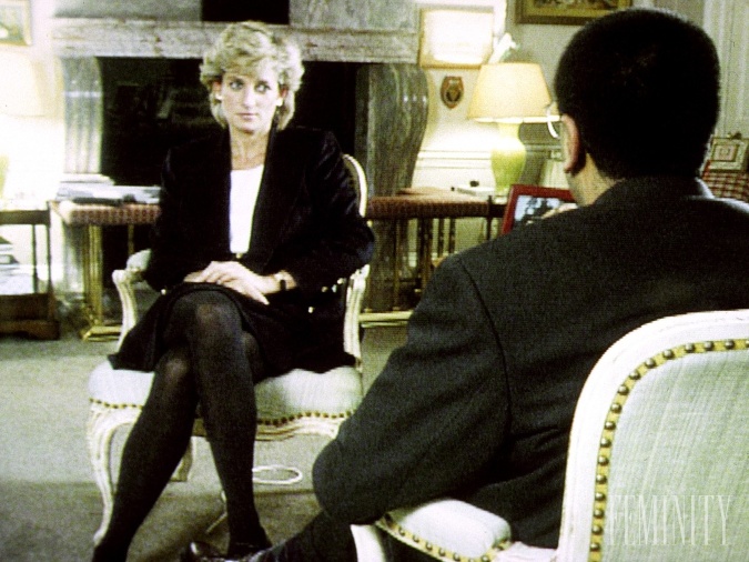 Diana počas kontroverzného interview pre BBC