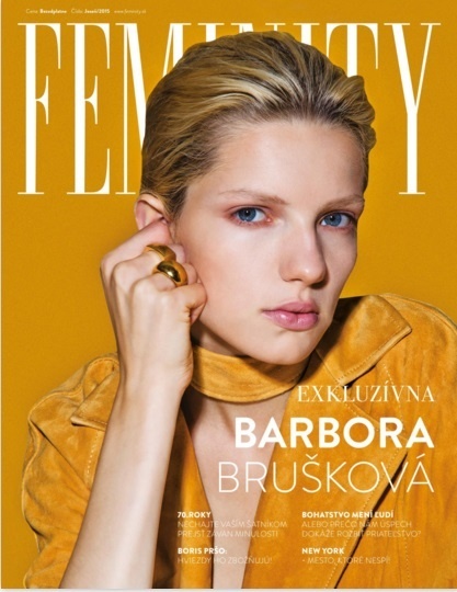 Titulku Magazínu Feminity Jeseň 2015 zdobí slovenská modelka Bar Brušková z agentúry Elite